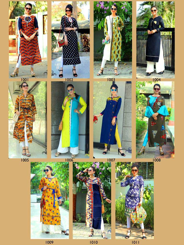 Chocolaty Vol-2 Aradhna Rayon Print Straight Kurtis Chocolaty Vol-2 Aradhna Rayon Print Straight Kurtis